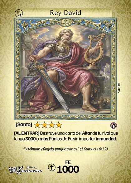 Rey David, carta de Duelo de Santos
