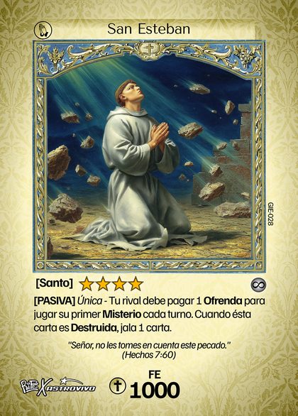 San Esteban, carta de Duelo de Santos