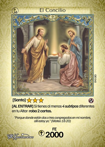 El Concilio, carta de Duelo de Santos