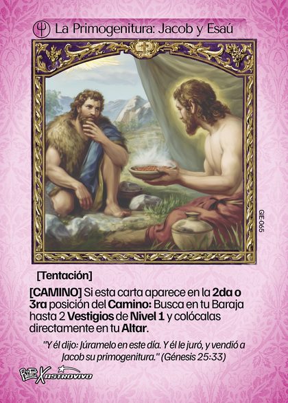 La Primogenitura: Jacob y Esaú