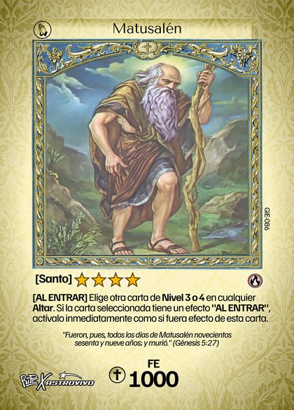 Matusalén, carta de Duelo de Santos
