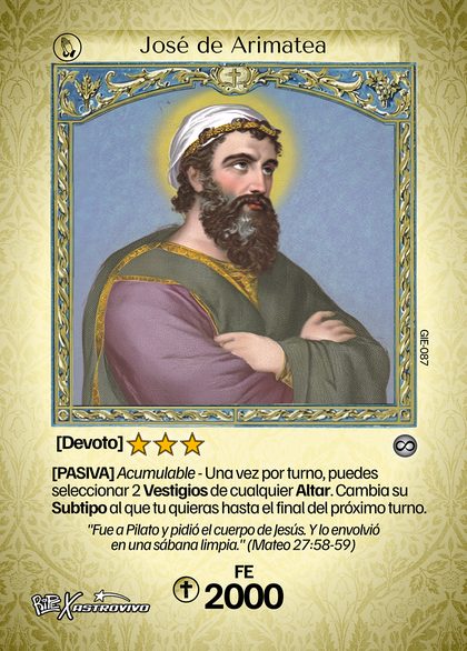 José de Arimatea, carta de Duelo de Santos