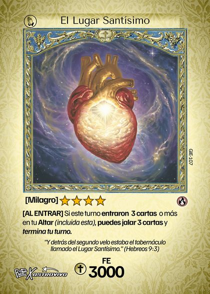 El Lugar Santísimo, carta de Duelo de Santos