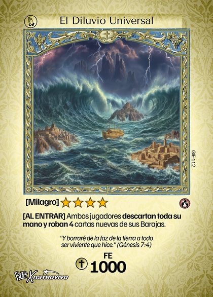 El Diluvio Universal, carta de Duelo de Santos