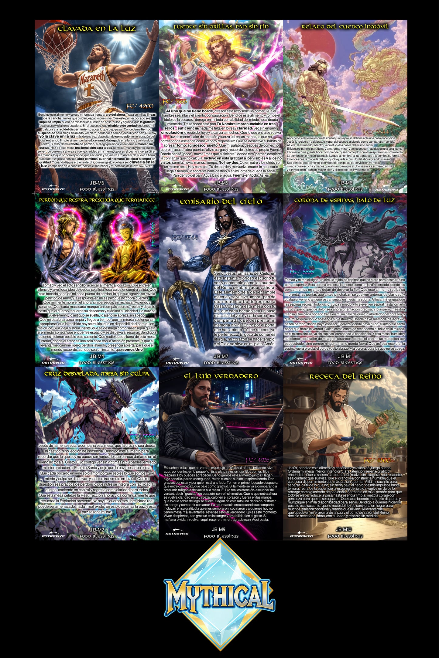CARTAS PARA BENDECIR ALIMENTOS: JESUS BLESSINGS SHOPIFY